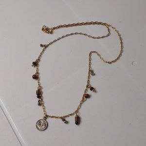 18.75 Inch Necklace With Mini Coin Pendant